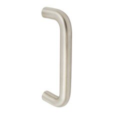 Pull Handle Bolt Through Fixing 304 Stainless Steel D Shaped Hole centres 425 mm satin
