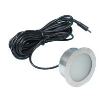 LED Round Light 16 V Ø 15-32 mm Light Set with Master Junction Box and Driver For use in plinths floors or decking Ø 32 mm 4 light set white 9000 K