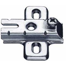 Cruciform Mounting Plate for Slide On Hinges Hospa Screw Fixing One Part Plate Height 2 mm