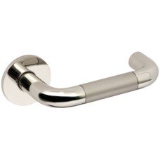 Lever Handles Ø 19 mm on Round Roses 316 Stainless Steel Montserrat Polished/matt stainless steel