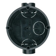 Wall Box Depth 47 mm Plastic for Wall Terminal Black