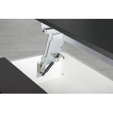 Table Top Fitting Swing Up Tavoflex For table tops coffee tables and side tables White aluminium RAL 9006