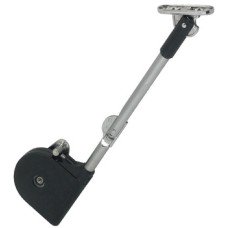Lid Stay with Quick Mounting Angled Foot for Wooden Flaps Opening angle 90° Black housing