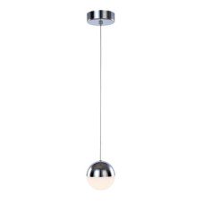 LED Ceiling Pendant Adjustable Rated IP20 1 Light Eclipse Mains voltage Polished chrome finish