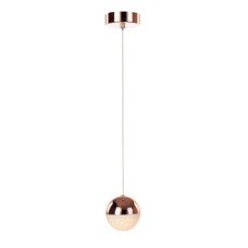LED Ceiling Pendant Adjustable Rated IP20 1 Light Eclipse Mains voltage Copper finish