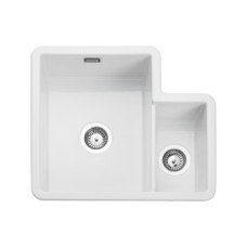 Sink Ceramic 1.3 Bowl Rangemaster Rustique CRUB3314 Undermount White - CRUB3314WH