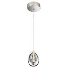 LED Ceiling Pendant Adjustable Rated IP20 1 Light Terrene Mains voltage Polished chrome finish