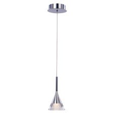LED Ceiling Pendant Adjustable Rated IP20 1 Light Jewel Mains voltage Polished chrome finish