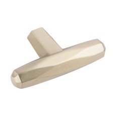 T Knob Zinc Alloy 64 x 37 mm St. Vincent Golden champagne