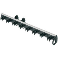 Pull Out Belt Rack for 8 belts Aluminium rail with plastic rack Black hooks