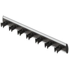 Belt Rack for 7 Belts Aluminium rail with plastic rack Black hooks