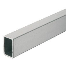 Wardrobe Rail Square Length 2000 mm Height 25 mm Width 15 mm Matt brushed finish