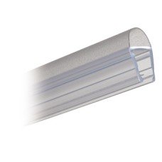 Shower Seal Bulb Seal Length 2010 mm Suitable for toughened glass doors 6-8 mm thick Transparent PVC finish