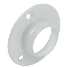 Rail Socket Deluxe Ø 25 mm Steel White finish