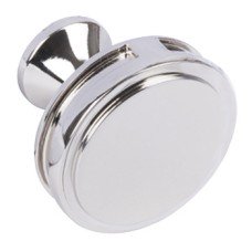 Knob Zinc Alloy Ø 35 mm Oberon Polished nickel