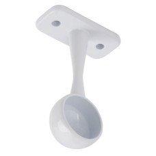 Rail End Bracket Ø 19 mm Zinc Alloy White finish