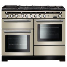 Range Cooker Dual Fuel 1100 mm Rangemaster Encore Deluxe 110 Ivory with chrome trim - EDL110DFFIV/C
