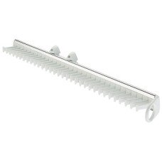 Pull Out Tie Rack Depth 505-520 mm Aluminium rail with plastic rack White rack