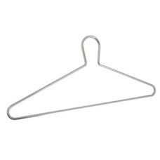 Coat Hanger Anti-Theft Width 420 mm For use with max. Ø 40 mm wardrobe rail Black epoxy coated finish