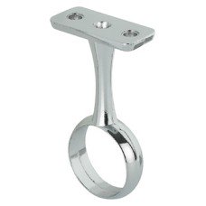 Rail Centre Support for use with Ø 25 mm Wardrobe Rails Zinc alloy Chrome plated finish