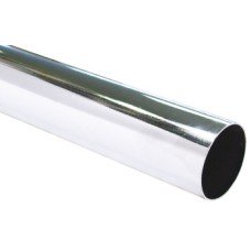 Wardrobe Rail Length 2500 mm Ø 25.4 mm Wall thickness 0.7 mm Chrome plated finish