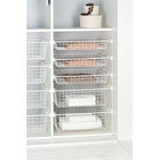 Wardrobe Basket Depth 494 mm Load Capacity 15 kg Steel For cabinet width 800 mm basket width 736 mm x basket height 175 mm
