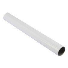 Wardrobe Rail Length 914-2438 mm Ø 19-25 mm White powder finish Diameter Ø 25 mm length 2438 mm