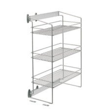 Pull Out Unit 2 Tier for Dream Range Vibo Side mounted Silver frame and baskets