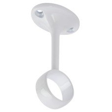 Rail Centre Bracket Deluxe Ø 25 mm Zinc Alloy White finish
