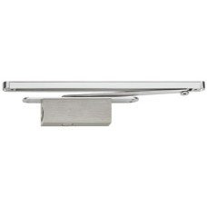 Soft and Self Closing Mechanism for Doors Geze ActiveStop Concealed Silver coloured