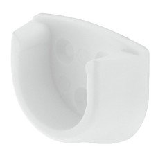 Rail End Support for use with Ø 20 mm Wardrobe Rails Screw Fixing White finish