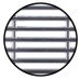 Ventilation Grille for Recess Mounting with Flanged Rim Plastic Straight-edged Ventilation area 23.04 cm2 length 170 mm recessed length 164 mm height 42 mm recessed height 35 mm chrome plated