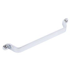 D Pull Handle Zinc Alloy Fixing Centres 160 mm Button Polished chrome