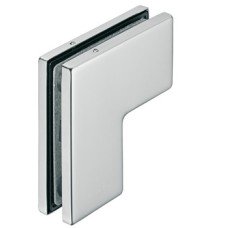 Patch Fitting Fanlight/Side Panel Connection Fitting for Single Doors Startec For left or right hand use Matt stainless steel finish