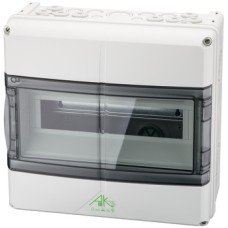 Small Distributor Box with Top Hat Rail Plastic Rated IP65 14 joint units 315 x 155 x 300 mm