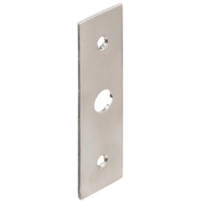 Flat Strike Plate for Deadlock Brass Minima Satin chrome plated