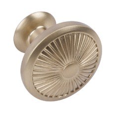 Knob Zinc Alloy Crawford Golden champagne Ø 35 mm