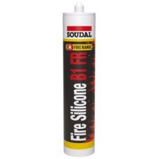 Silicone Sealant Fire Retardant Tube 310 ml Soudal B1 FR White