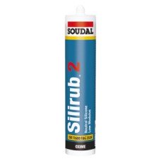 Silicone Sealant Low Modulus Tube 300 ml Soudal Silirub 2 Black