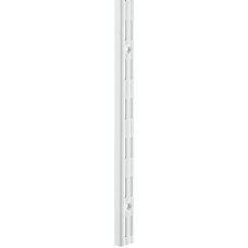 Supporting Channel Length 995-2495 mm Shoptec Shopfitting System Double slotted white RAL 9003 finish length 1495 mm