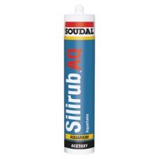 Specialist Sealant Silicone for Glass Tube 300 ml Soudal Silirub AQ Clear