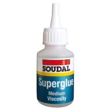 High Strength Adhesive General Purpose Bottle 20 g Soudal Superglue Clear