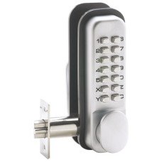 Mechanical Lock Digital Economy Pattern 141.5 x 41 mm Low duty Polished brass