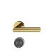 Door Terminal Set for Hotel Guest Room Doors DT 710 Dialock L-shaped lever handle brass coloured stainless steel