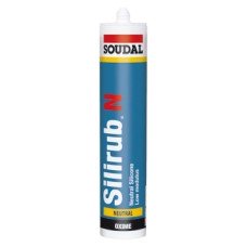 Silicone Sealant Joint Tube 300 ml Soudal Silirub N Clear - New number for 003.51-0001