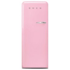 Fridge-Freezer Freestanding with Ice Compartment Total Capacity 281 Litres Smeg 50’s Style FAB28LPK5 - Pink left hand hinge