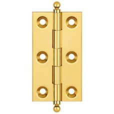 Butt Hinge Ball Finial 63 x 35 mm Brass Unwashered Length x width: 63 x 35 mm copper plated