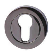 Escutcheons Euro Profile Cylinder Ø 53 mm Zinc Alloy Black nickel
