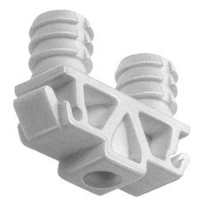 Clip Cabinet Connector for Screw Fixing Interrnal element with dowels silk grey (RAL 7044)