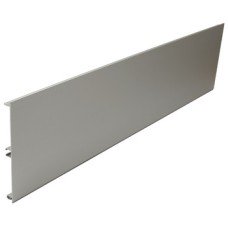 Plinth Panel Aluminium Length 3000 mm Includes finishing strip Silver anodised